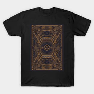 Steampunk Vintage Polyhedral 20 Sided Dice Nat20 T-Shirt